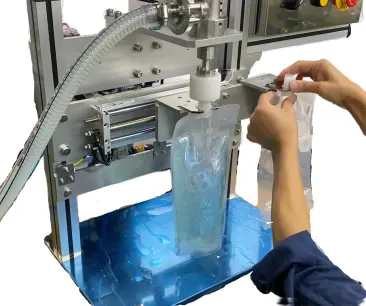 MS-G31充填機+スパウト袋充填装置 - 株式会社シバタエンジニアリング